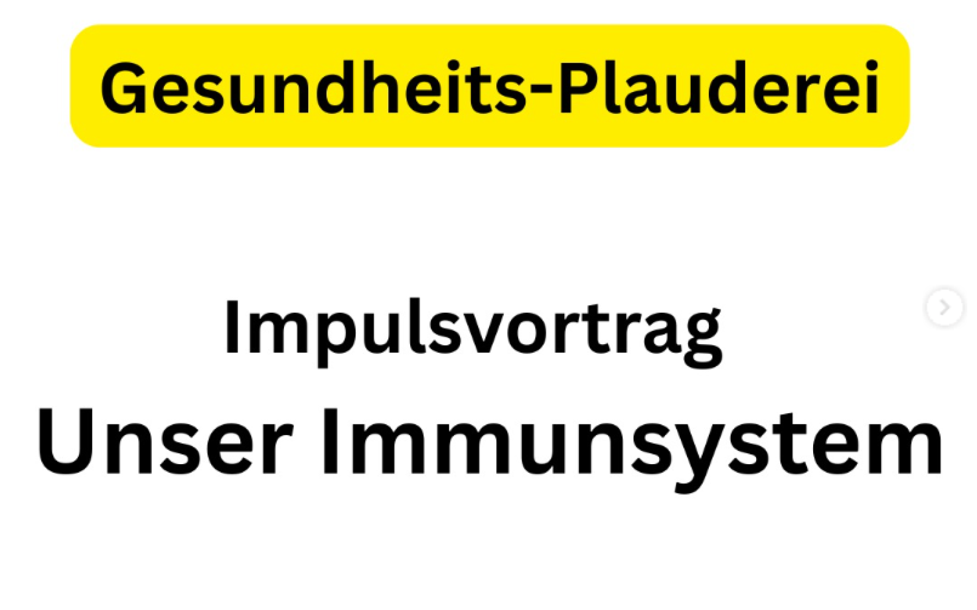 Werbung Gesundheitsplauderei