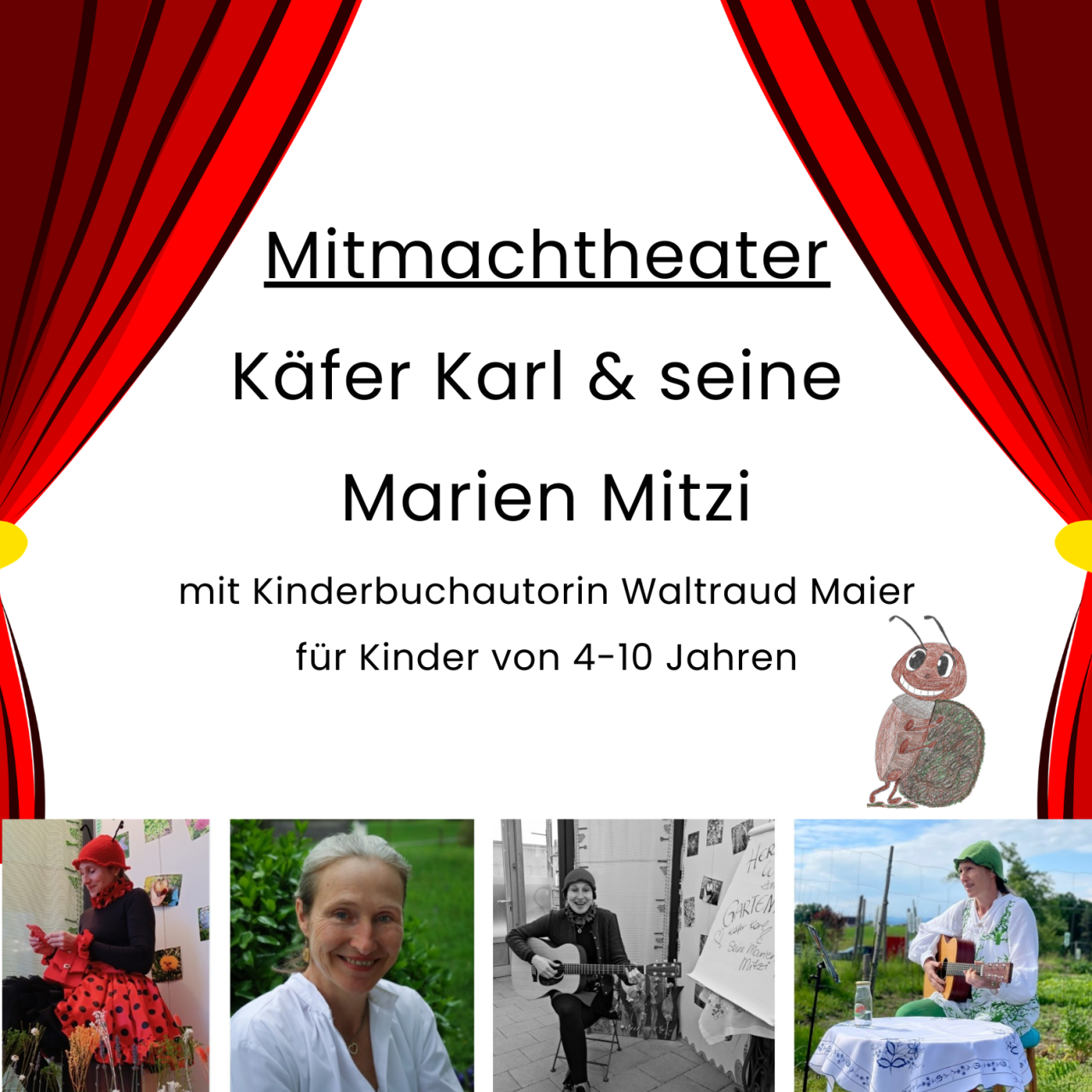 Einladung Mitmachtheater Käfer Karl